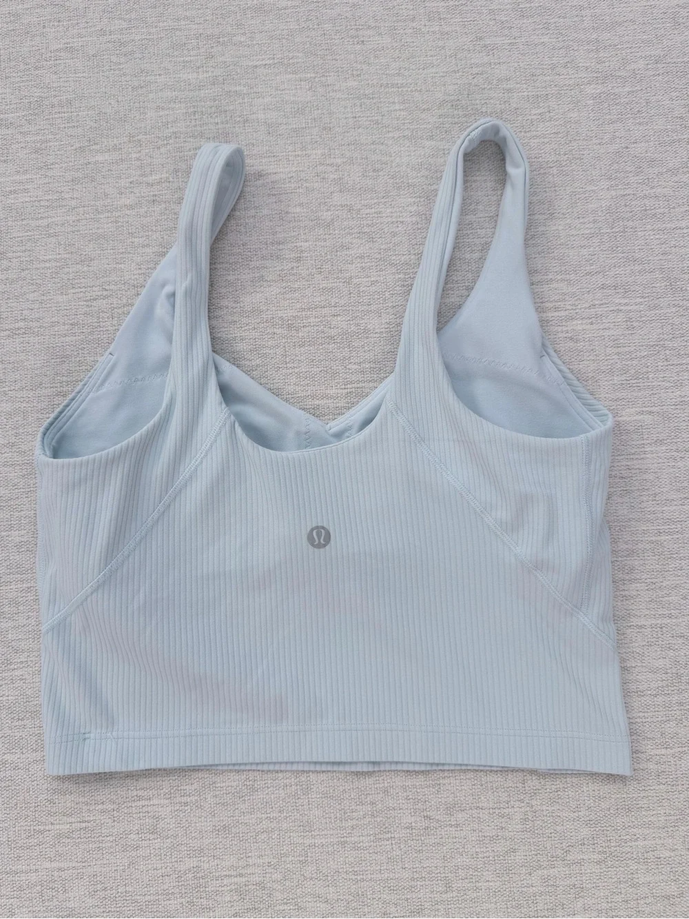 Lululemon Align Light Blue Ribbed V-Neck Crop Tank